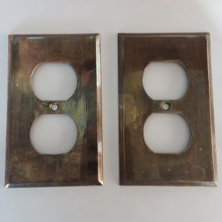 Pair of Bronze Outlet Covers
