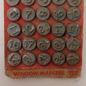 Window number tacks by Acro